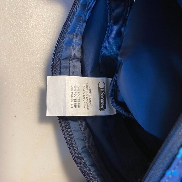 LeSportsac Crossbody Bag in Tulum (Blue Tie Dye) Pattern, Lightweight Travel - Picture 7 of 13